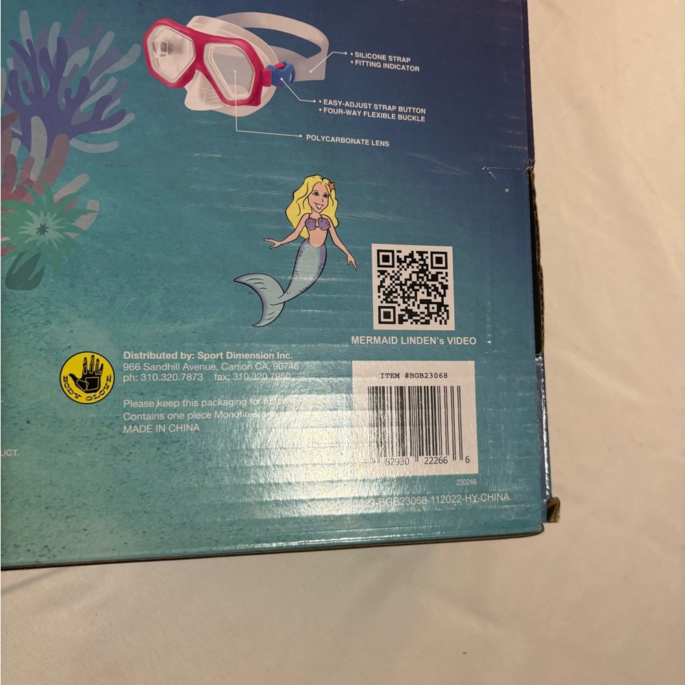 Body Glove Mermaid Monofin and Mask NIB - Picture 9 of 11